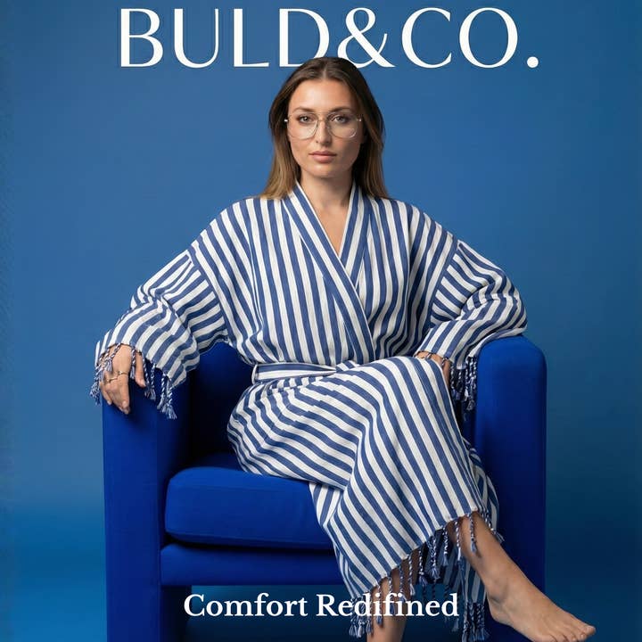 Datca Striped Kimono, Beach Wear, Turkish Kaftan for wholesale by Buld&Co.