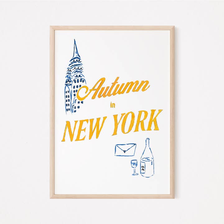 Otoño en Nueva York - Imprimir para venta al por mayor de Holly Bright Art