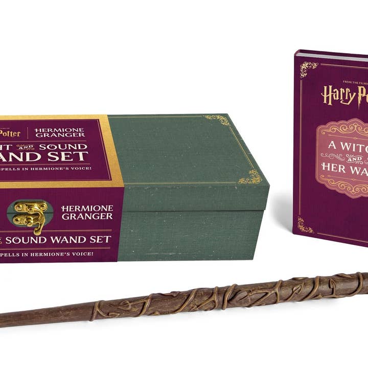 Harry Potter: Hermione Granger Light and Sound Wand Set for wholesale by Hachette Book Group