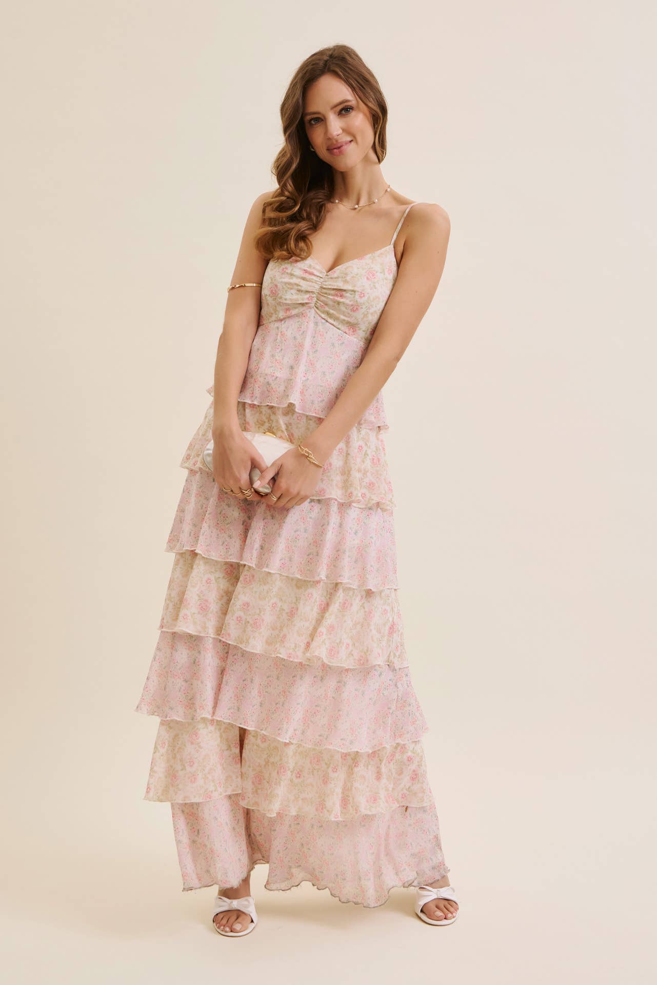 in february - Vente Robe – femme - DÉFINITION DE LA ROBE MAXI À VOLANTS FLORAUX FÉMINITÉ SANS SAISON16