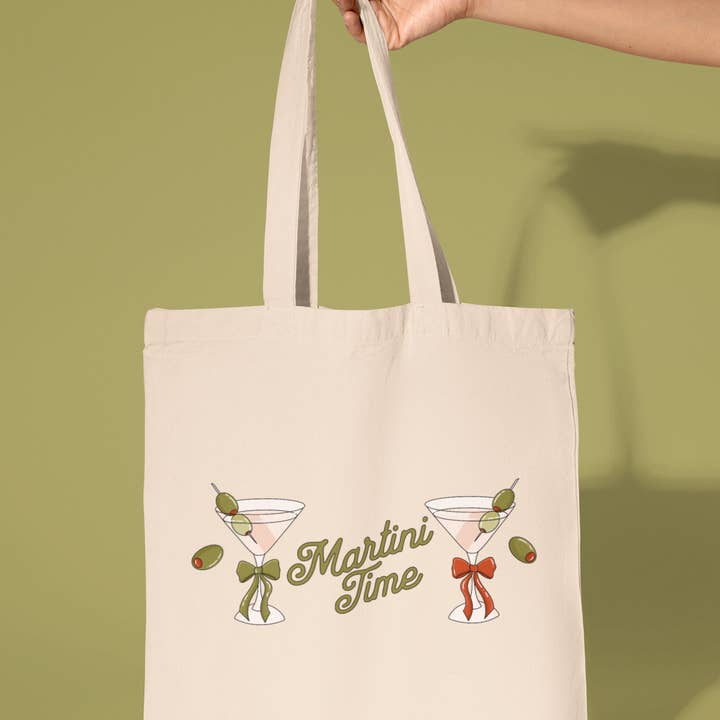 Martini Time Tote Bag for wholesale by amarieacreates