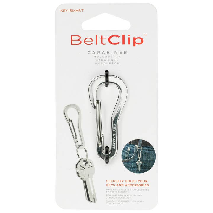 KeySmart / STATIK - Wholesale Keychain - Unisex - Belt Clip | Polished Caribiner