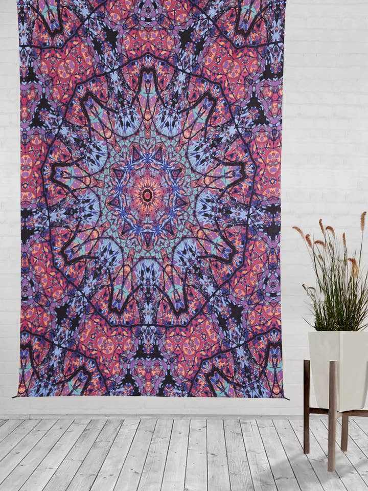 Wandtapijt Kaliedo-trip Hippie Trippy Tapestries Boho Slaapzaal voor wholesale door Sunshine Joy