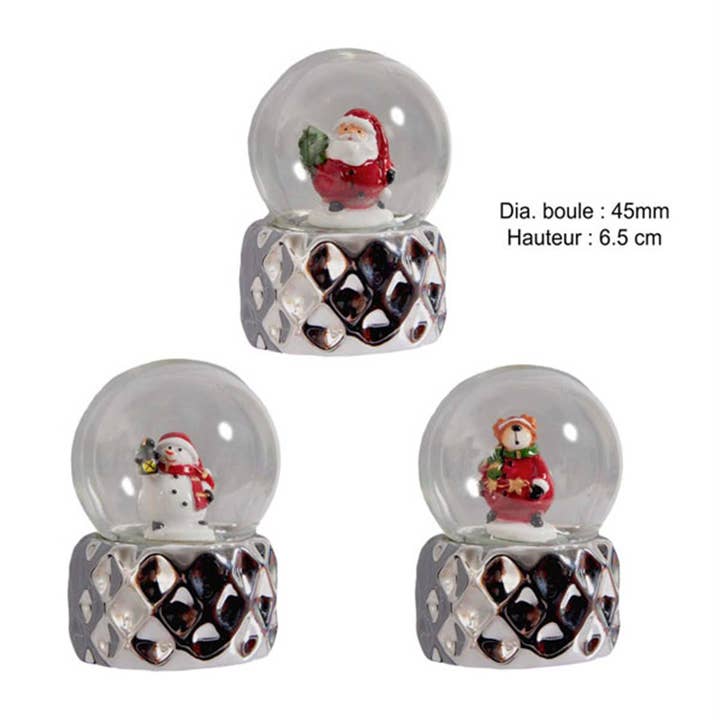 TSJJ - Wholesale Snow globe - Santa Claus/Man/ Bear 45mm Snow Globe