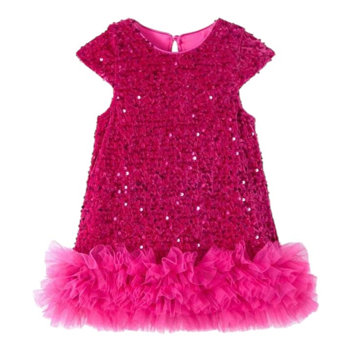 Mädchen Pailletten Tüll Partykleid für den Großhandel von Zeus and Lexi Kids