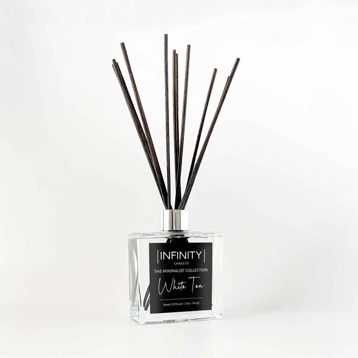 Diffuseur à thé blanc en roseau - La collection minimaliste pour la vente par Infinity Candle Co