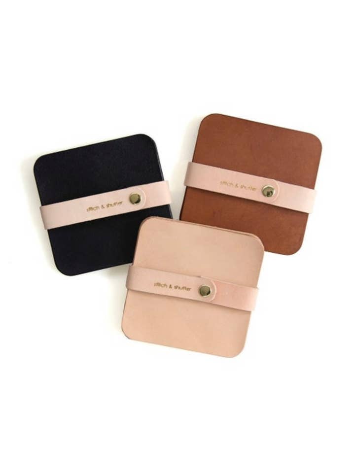 Square Coaster Set for wholesale by Stitch & Shutter