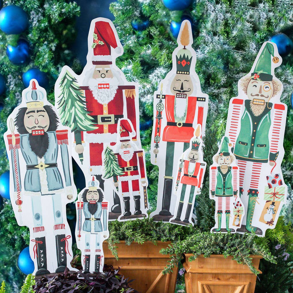Songbird Grove Collection - Wholesale Garden/Lawn Stake - Large Nutcracker Garden Stakes5