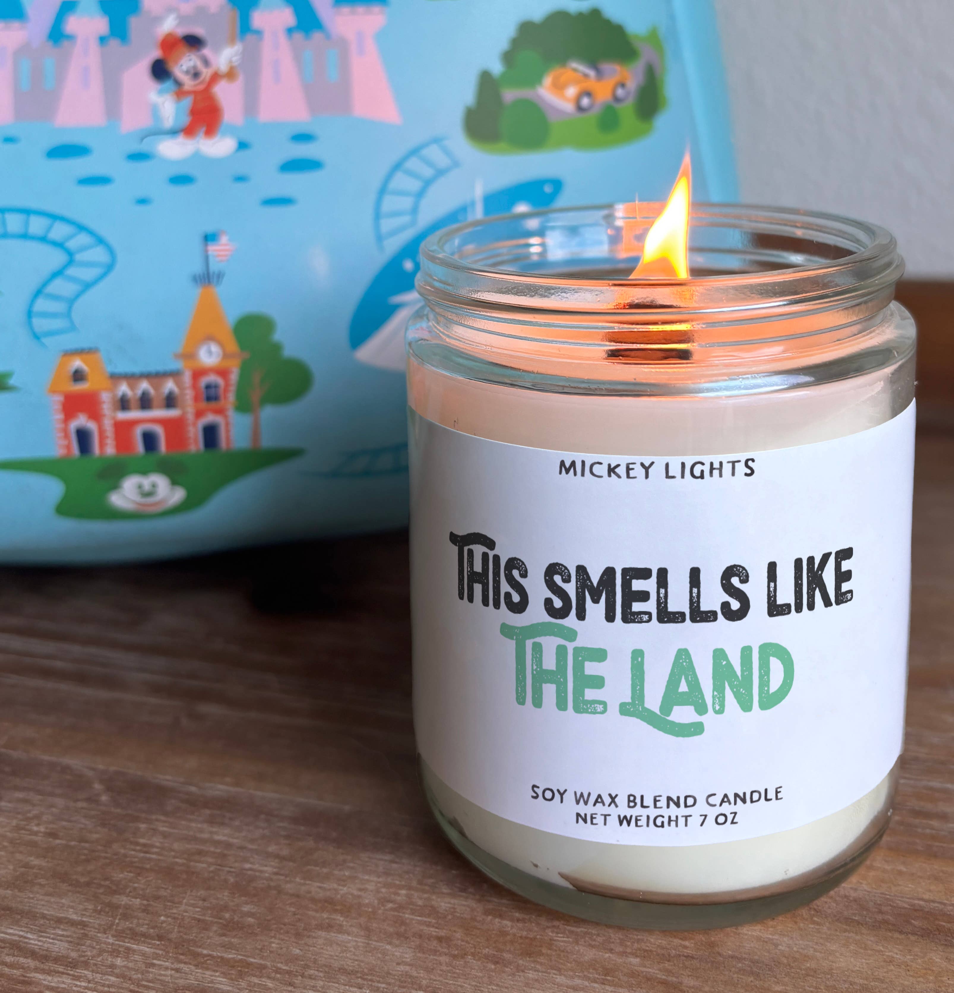Theme Park Candles - Vente Bougie en bocal - La Terre | Bougie Mélange de Soja 7 oz1