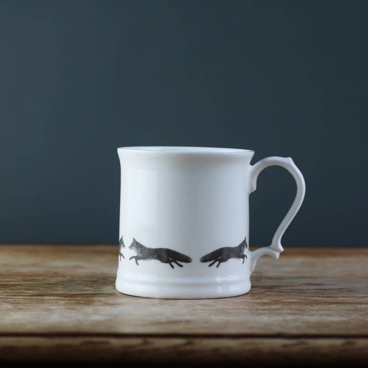 The Smart Fox Fine Bone China Tankard for wholesale by Casey Allum