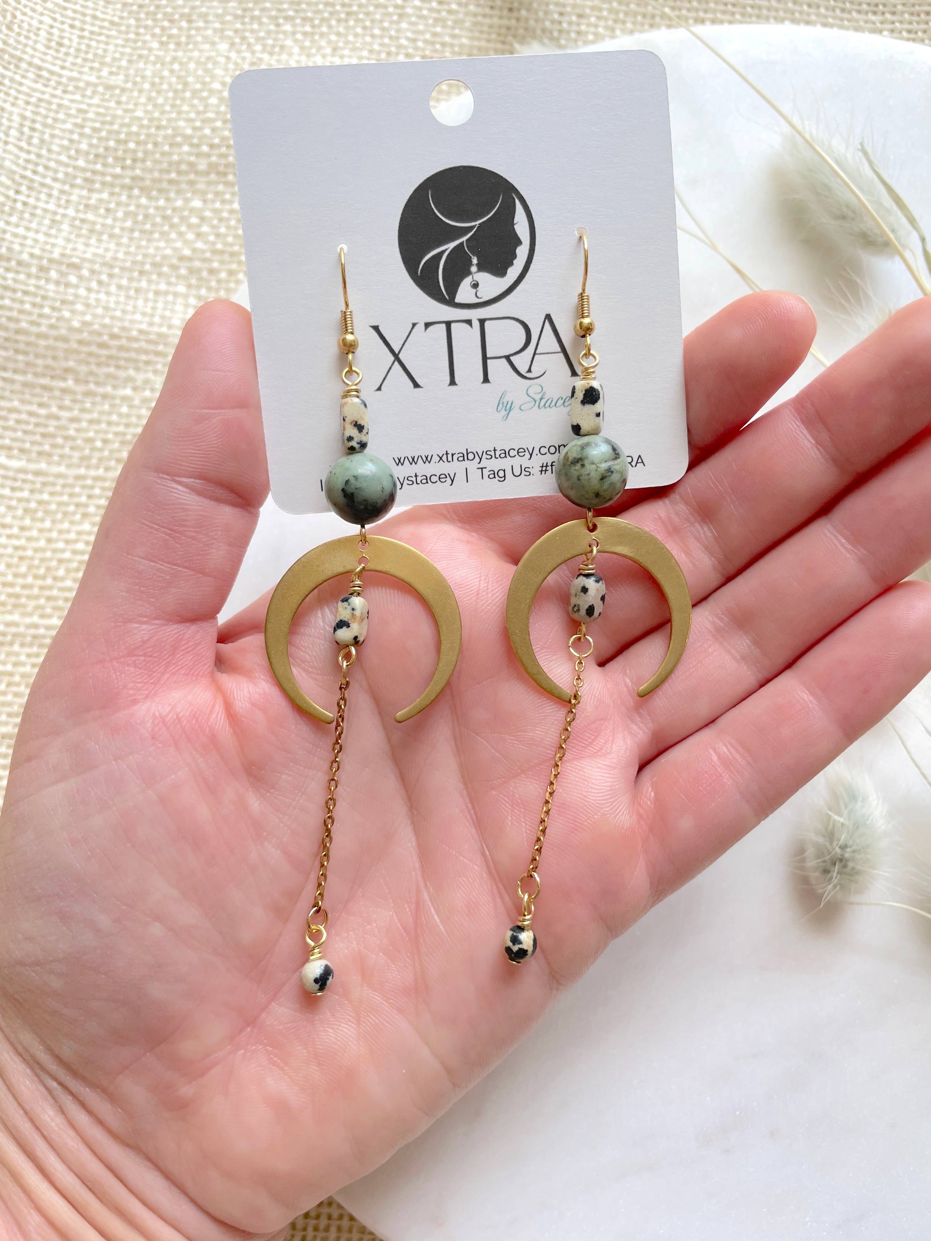 XTRA by Stacey - Wholesale Dangle Earrings - The Sasha Earring - African Turquoise5