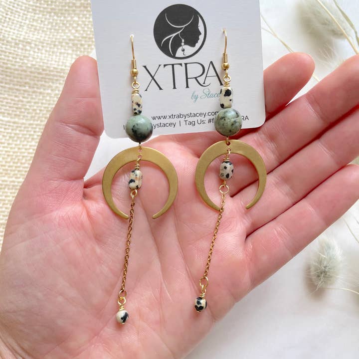 XTRA by Stacey - Wholesale Dangle Earrings - The Sasha Earring - African Turquoise5