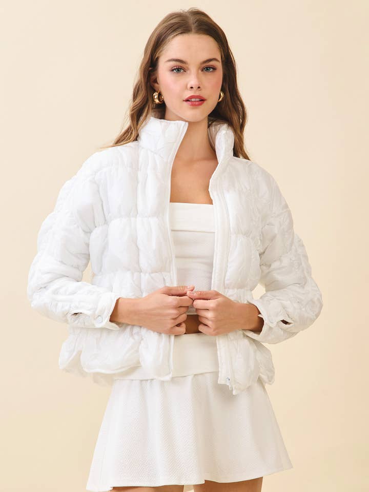 TCEC - Wholesale Puffer Jacket - Women's - CJ6616-Light Weight Quilted Puffer Jacket0