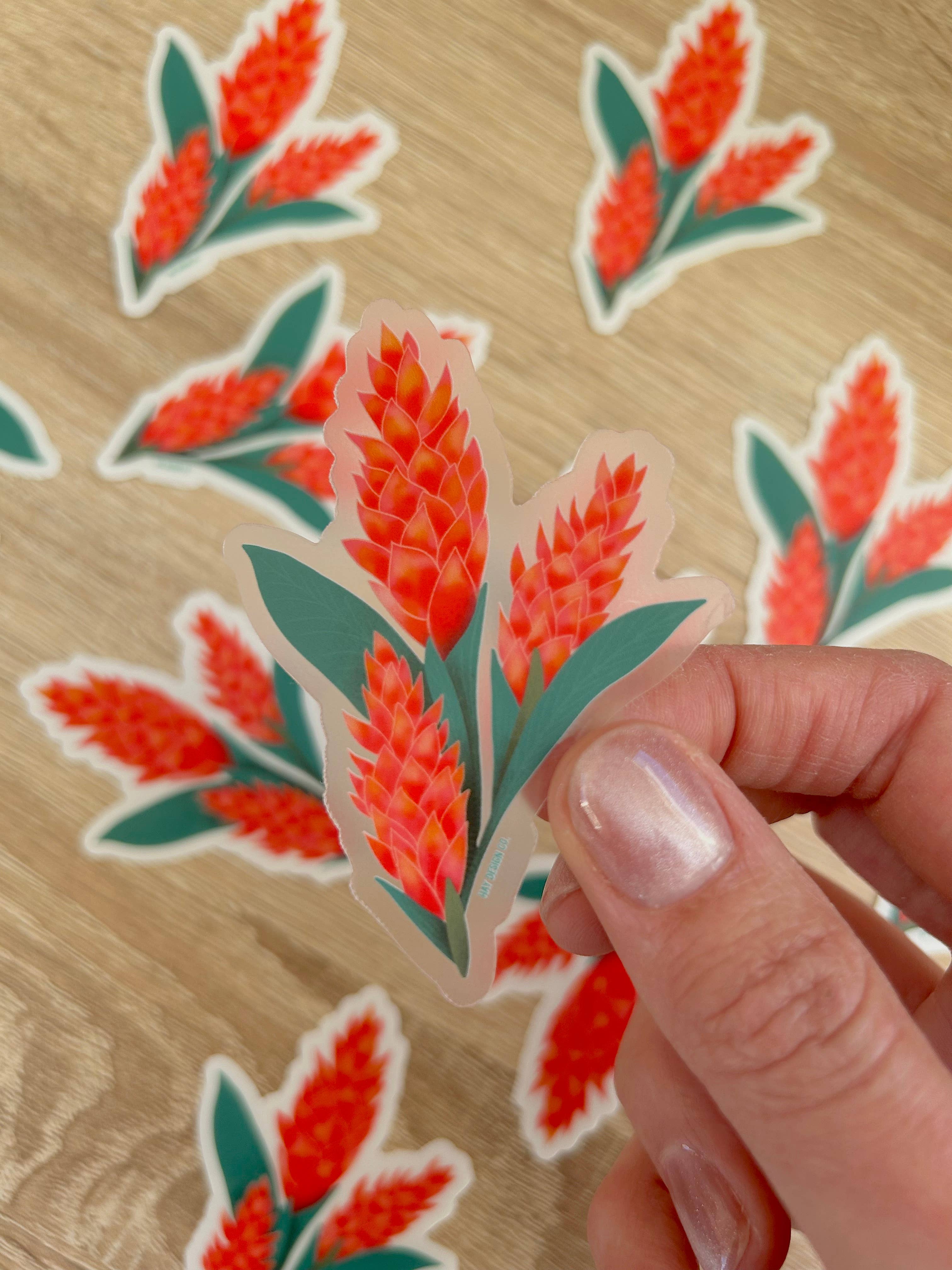Hay Design Co. - Wholesale Sticker - Awapuhi Sticker | Hawaiian Ginger Sticker0