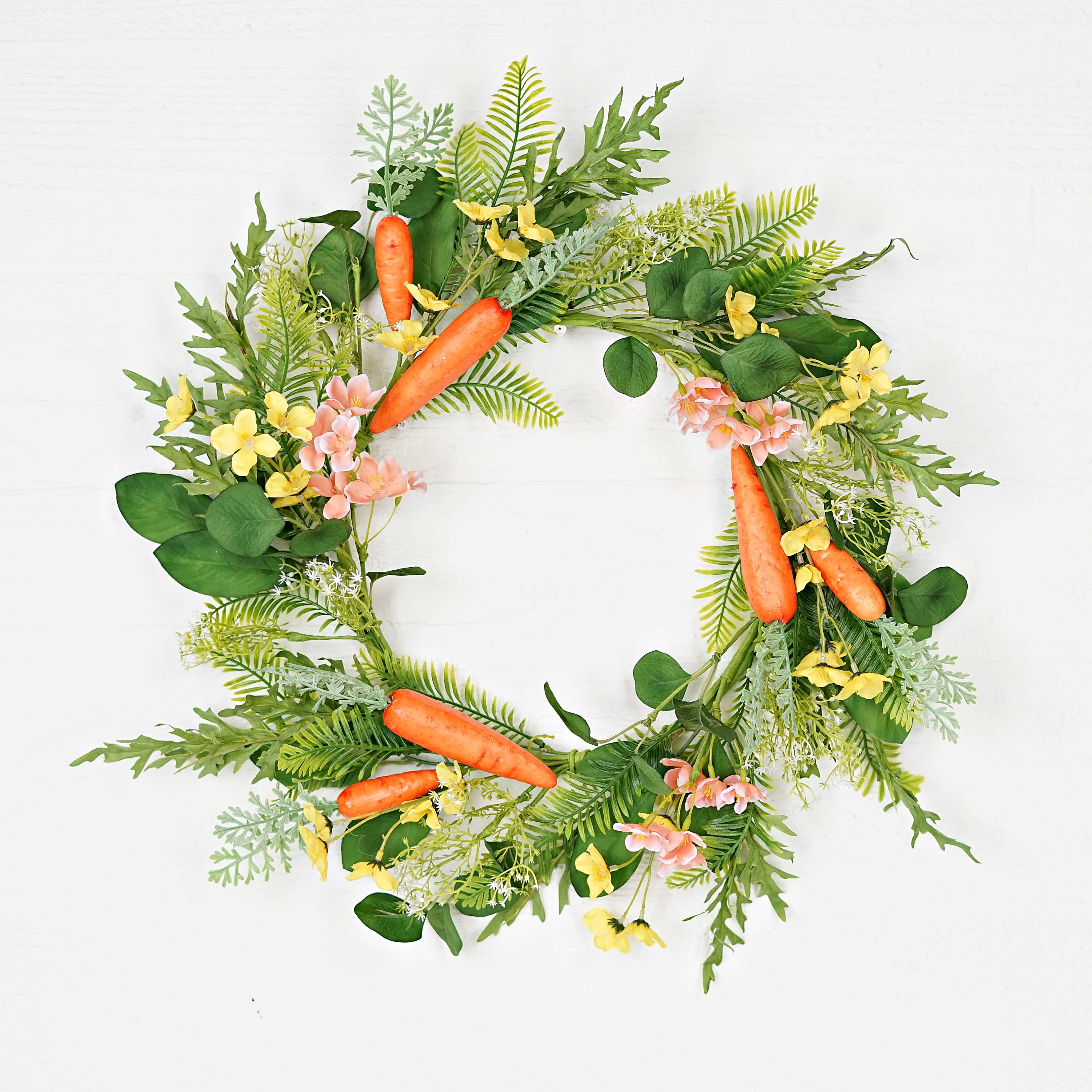 Impressive Enterprises, Inc. - Wholesale Wreath - 35290- 20in Wreath-Spring Carrot Garden0