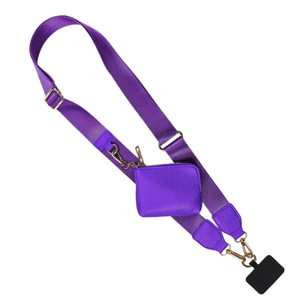 Save The Girls - Vente Étui portefeuille pour téléphone – femme - Sangle Clip & Go avec pochette RFID Solide9