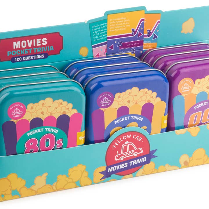 Core Home - Wholesale Card Game - CDU 9 Sets - 300gsm/60 Cards Pocket Trivia - Movies0