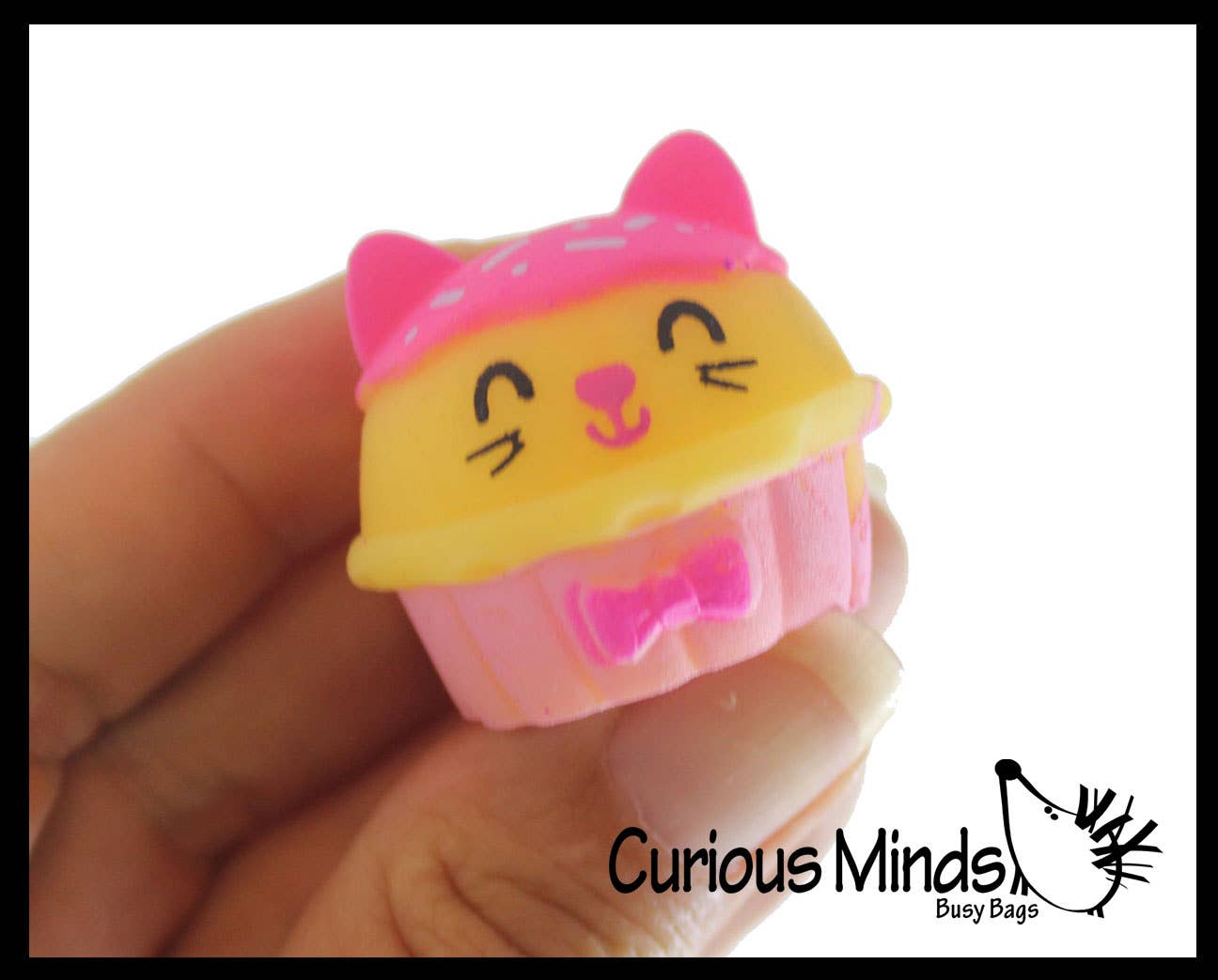 Curious Minds Toys - Vente Fidget/jouet anti-stress – enfant - 1 cupcake de nourriture pour animaux Mochi Squishy - Kawaii - Cute Individ5