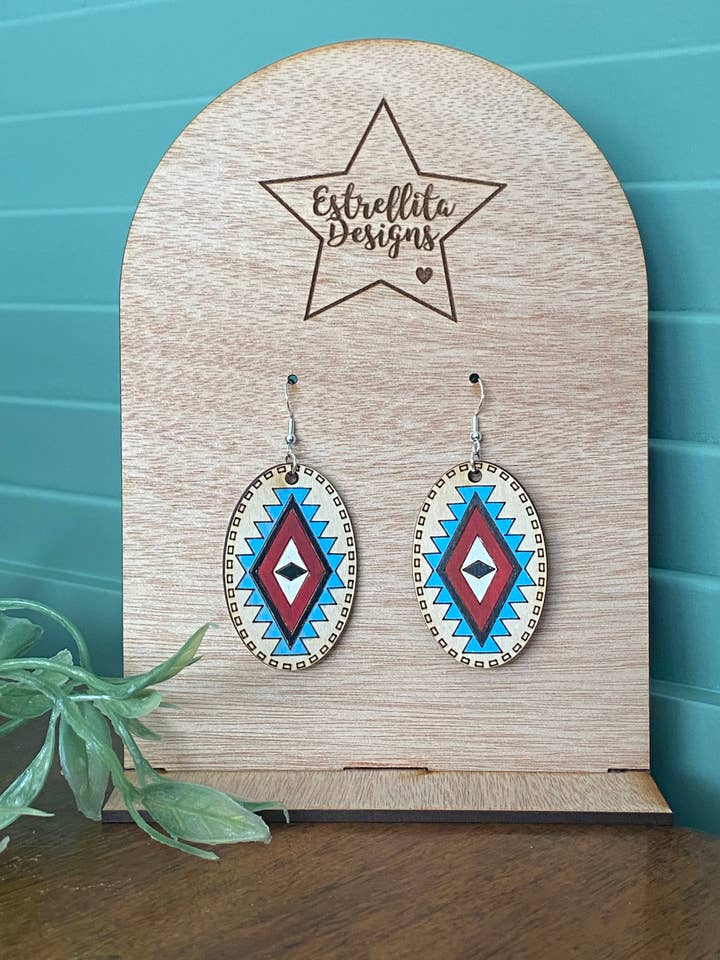Colorful Southwest Earrings - Boho - Aztec - Tribal for wholesale by Estrellita Designs
