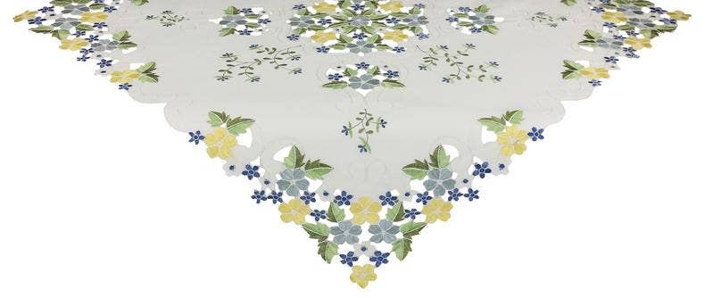 Xia Home Fashions & Manor Luxe – Engroshandel Dug – 34 „X 34" Fancy blomster bordplade3