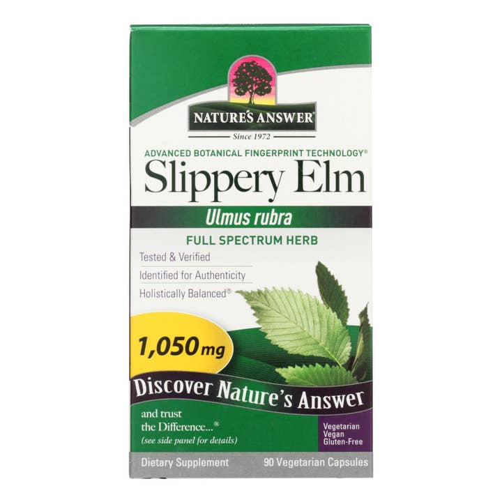Everyday Supply Co - Wholesale Oral Supplement/Vitamin - Nature's Answer - Slippery Elm Bark - 90 Vegetarian Capsules