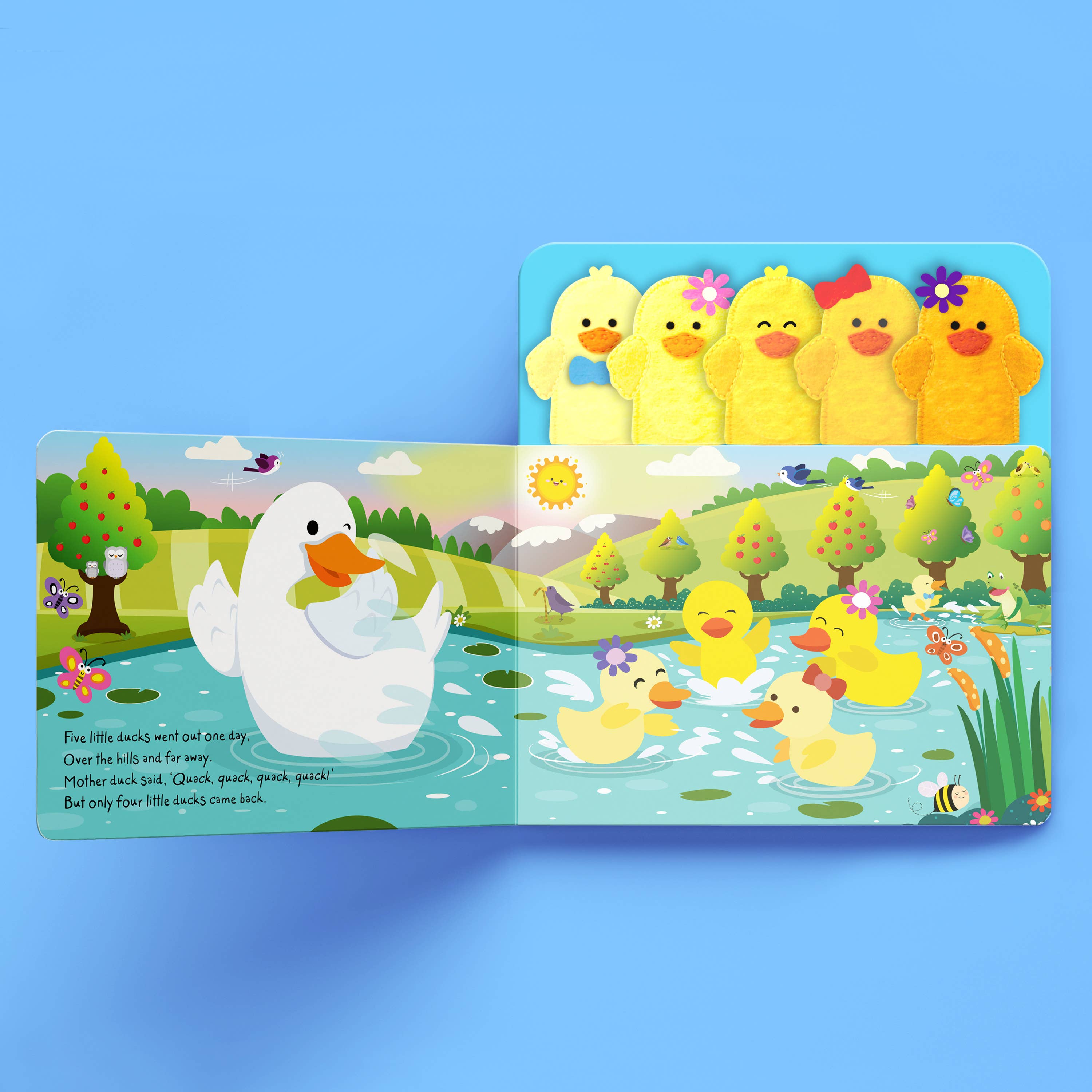 Hinkler Australia - Wholesale Baby and toddler book (0–2) - Five Little Ducks Finger Puppet Book3
