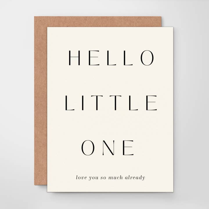 New Baby Card - Hello Little One for wholesale by Assar