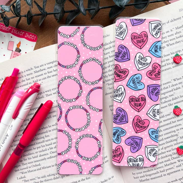 Valentine's Trope Bookmarks for wholesale by Cozy Reads Shop