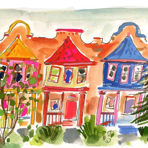 ELIZABETH GRAEBER art + illustration - Wholesale Postcard Set - Baltimore postcard pack5