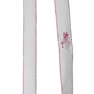 mds - Wholesale Confirmation & Communion Card - Descending Dove fabric confirmation stole.(Child) # Conf/Stl