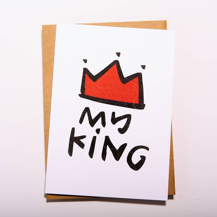 My King Card for wholesale by DoodleGirl Designs