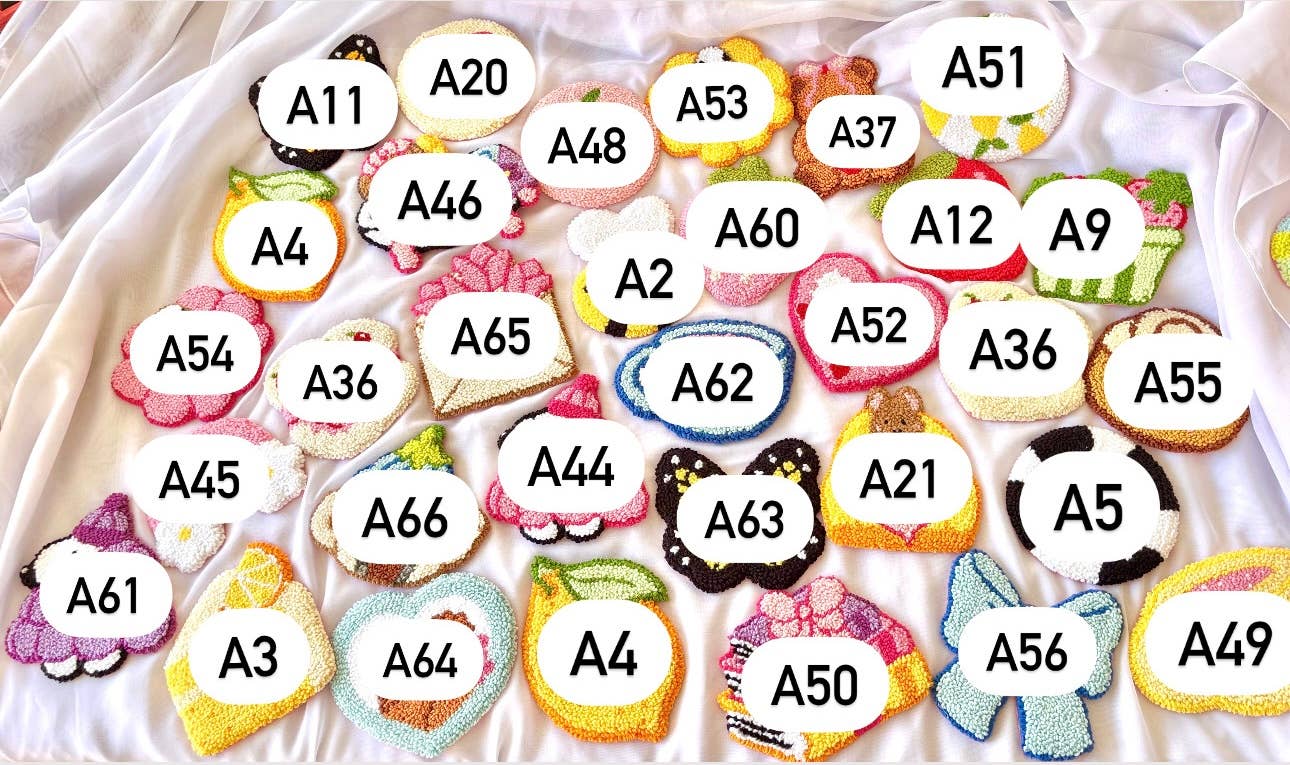 Honey Punches - Wholesale Coasters - Handmade punch needle mug rugs, coasters for coffee lovers6