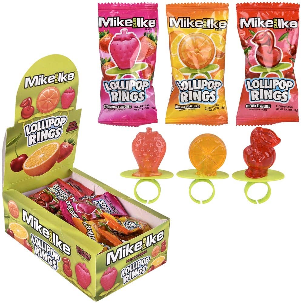La Luna Bella - Toys - Wholesale Hard Candy - Mike & Ike Lollipop Rings - LLB Toys0