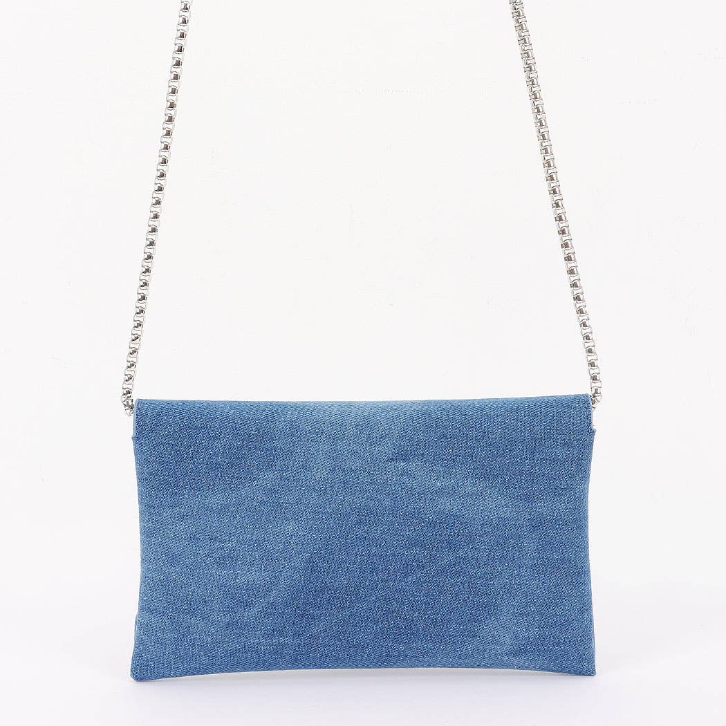 3AM BY H&D ACCESSORIES - Vente Pochette – femme - Pochette enveloppe en denim4
