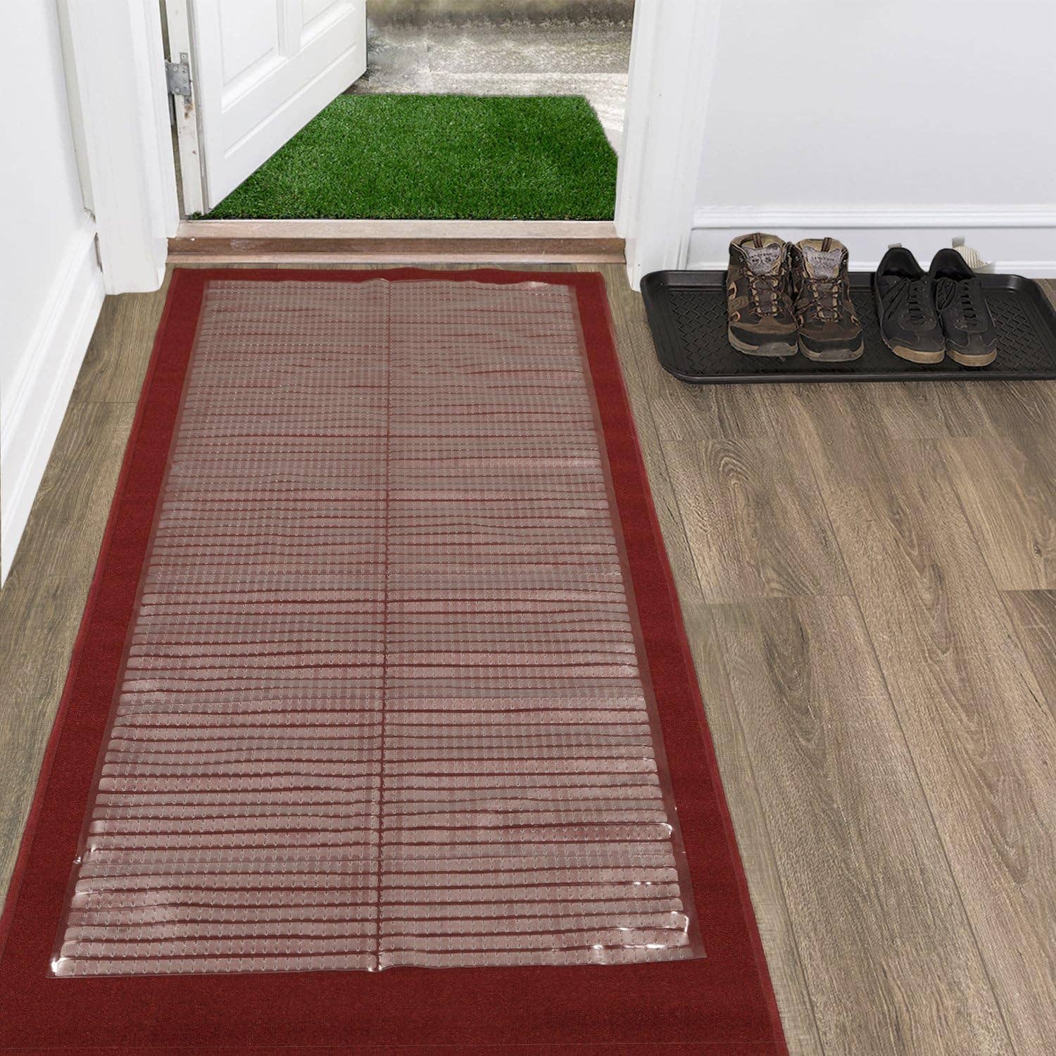 home mart goods - Wholesale Runner Rug - 27" in. Wide-Clear Vinyl Premium Floor Protector For Carpet11