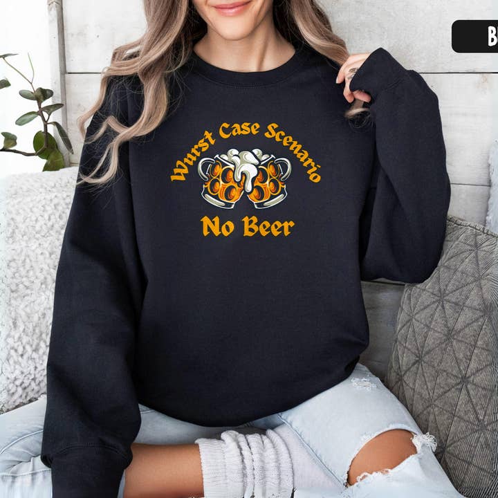 Vivtrek - Wholesale Screen Printed T-Shirt - Women's - Wurst Case Scenario Funny German Beer Festival Tee6