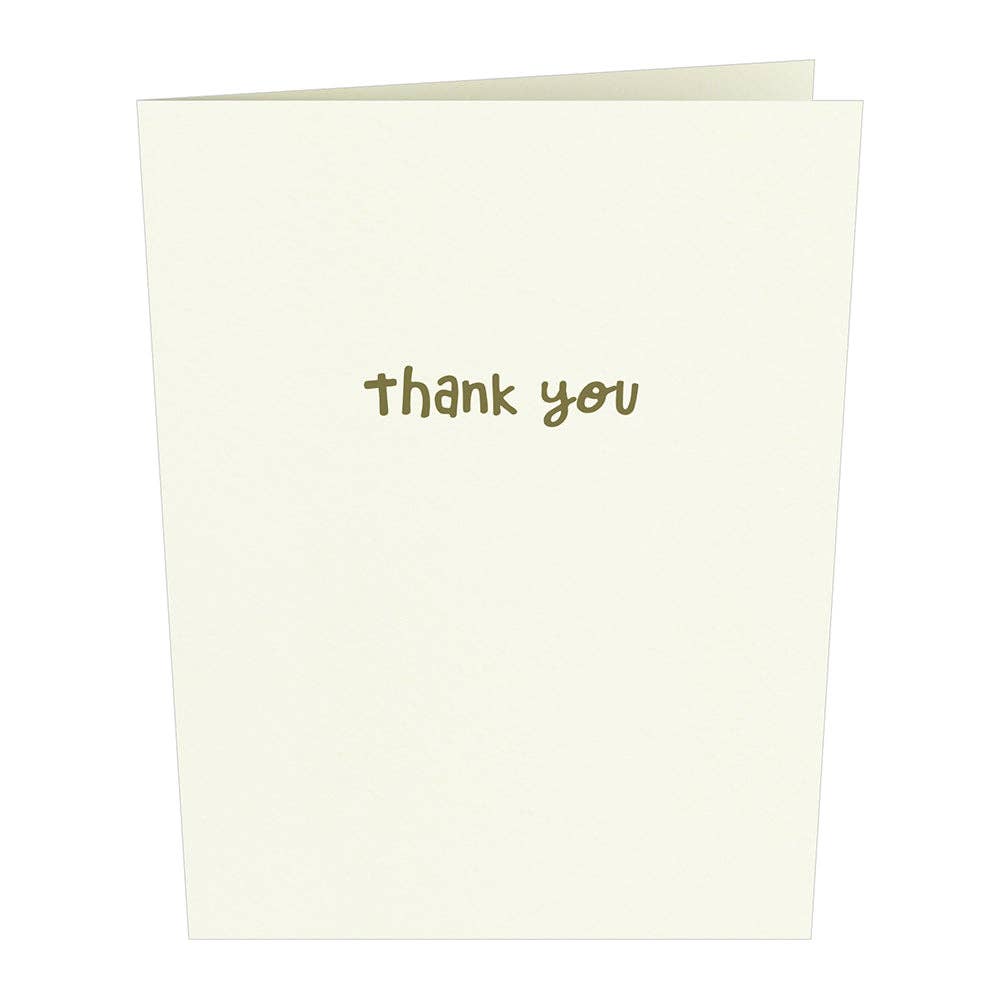Lovepop Cards - Wholesale Thank You Card - Thank You Whimsical Notecards (4-Pack) 3.75 x 5.125"8
