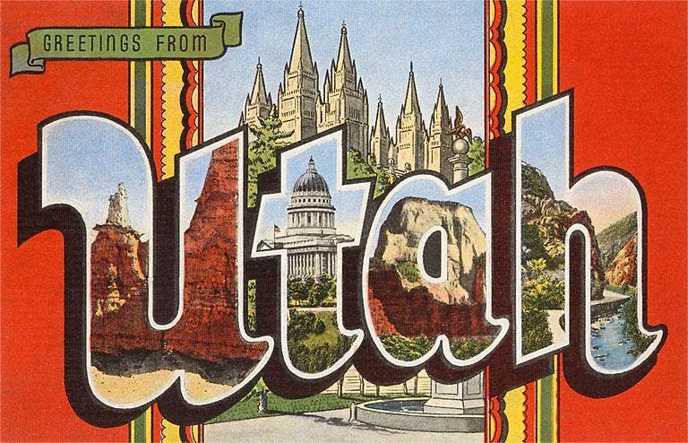 Found Image Press - Wholesale Magnet - Magnet UT-62 Greetings from Utah0