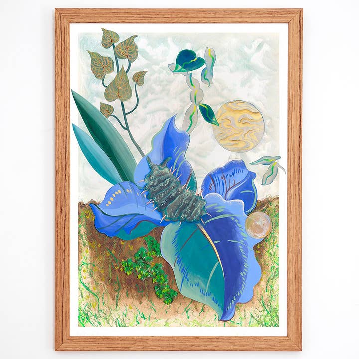 'Denizens of Drizzle', 2024, print in beperkte oplage voor wholesale door Ailsa Munro