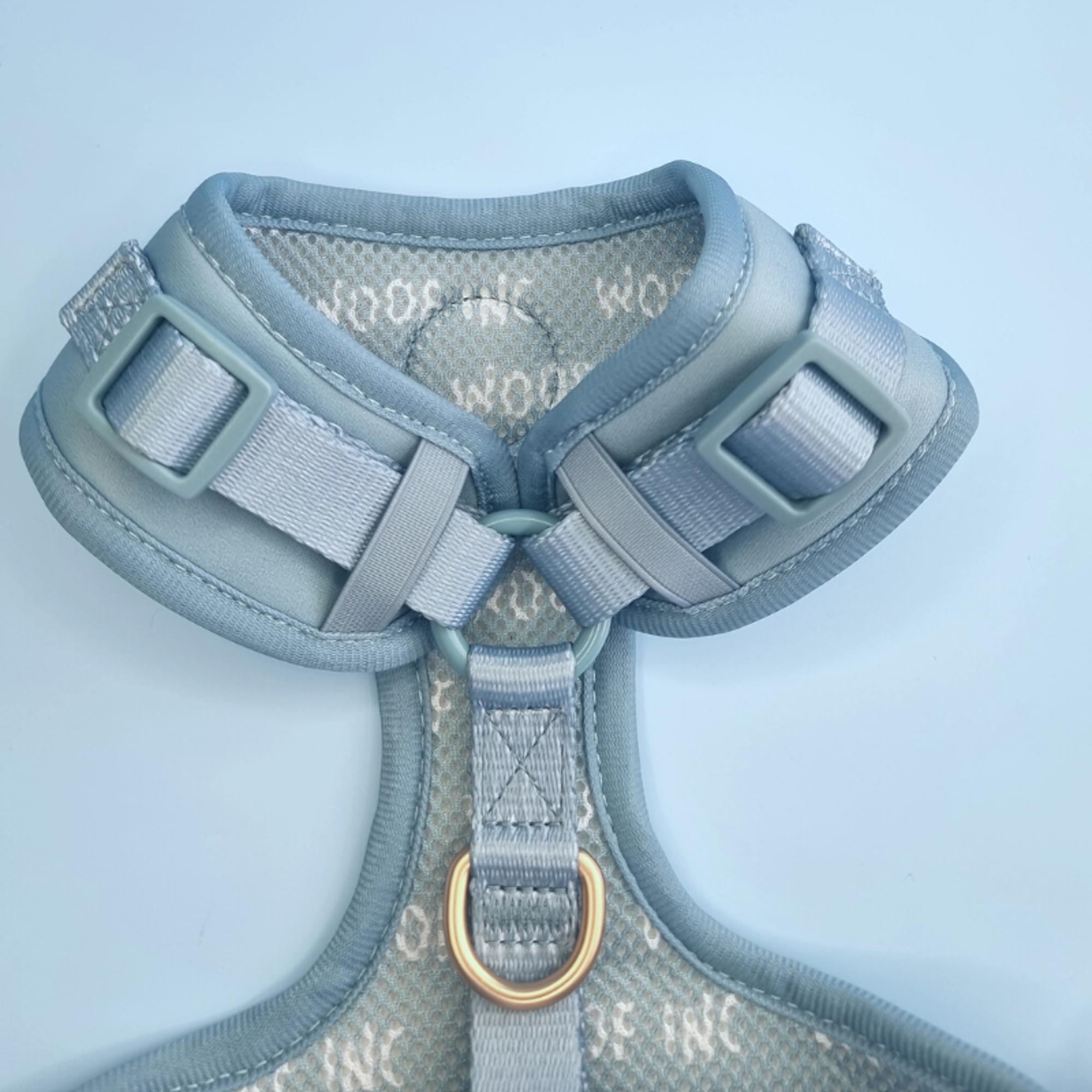 WOOF INC - Wholesale Pet Harness - Dog - Dusty Blue Adjustable Dog Harness3