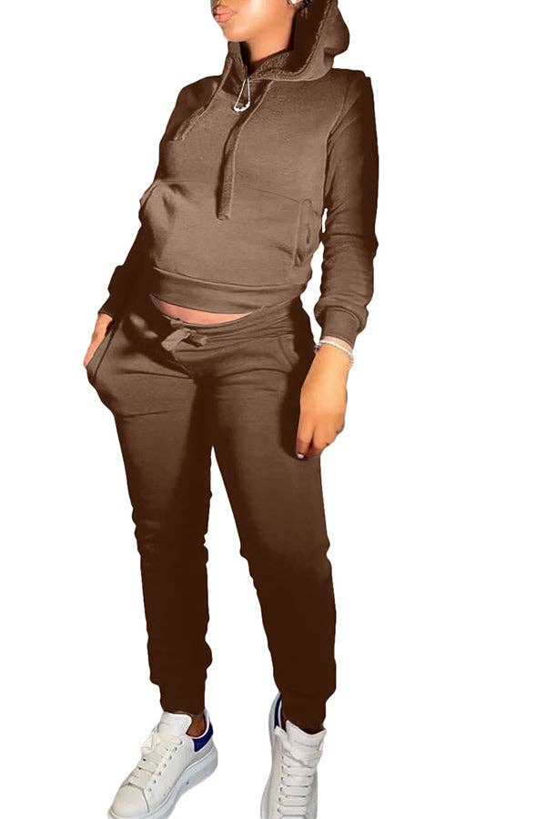 MB Fashion Wholesale - Vente Ensemble de vêtements d'intérieur – femme - Ensemble de jogging confortable et décontracté MB FASHION avec sweat à capuche 274R17