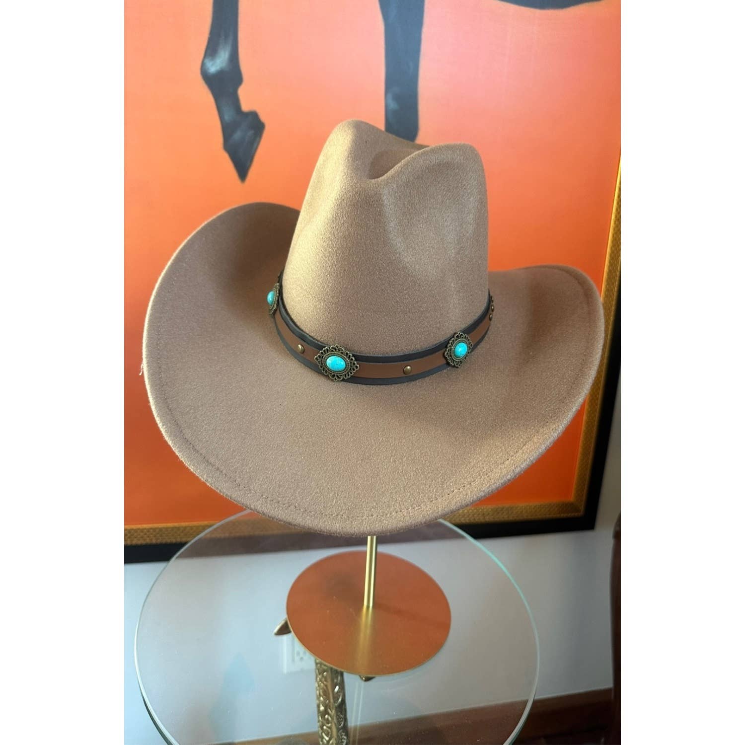 One and Only Accessories - Wholesale Cowboy Hat - Women's - Premium Quality Best Seller  Vegan Cattlemen Cowboy hat  lea11