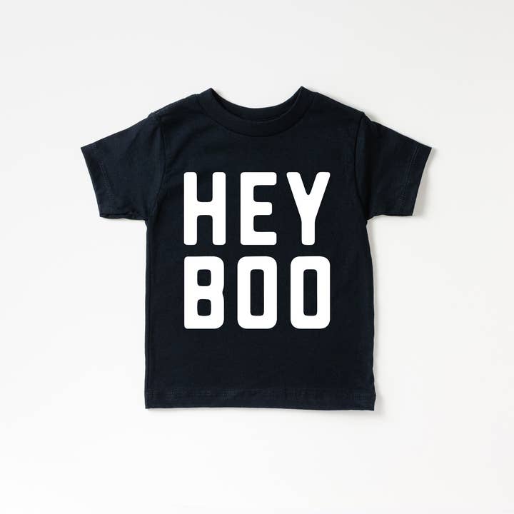 Hey Boo Halloween Toddler and Youth Shirt for wholesale by Benny & Ray Apparel