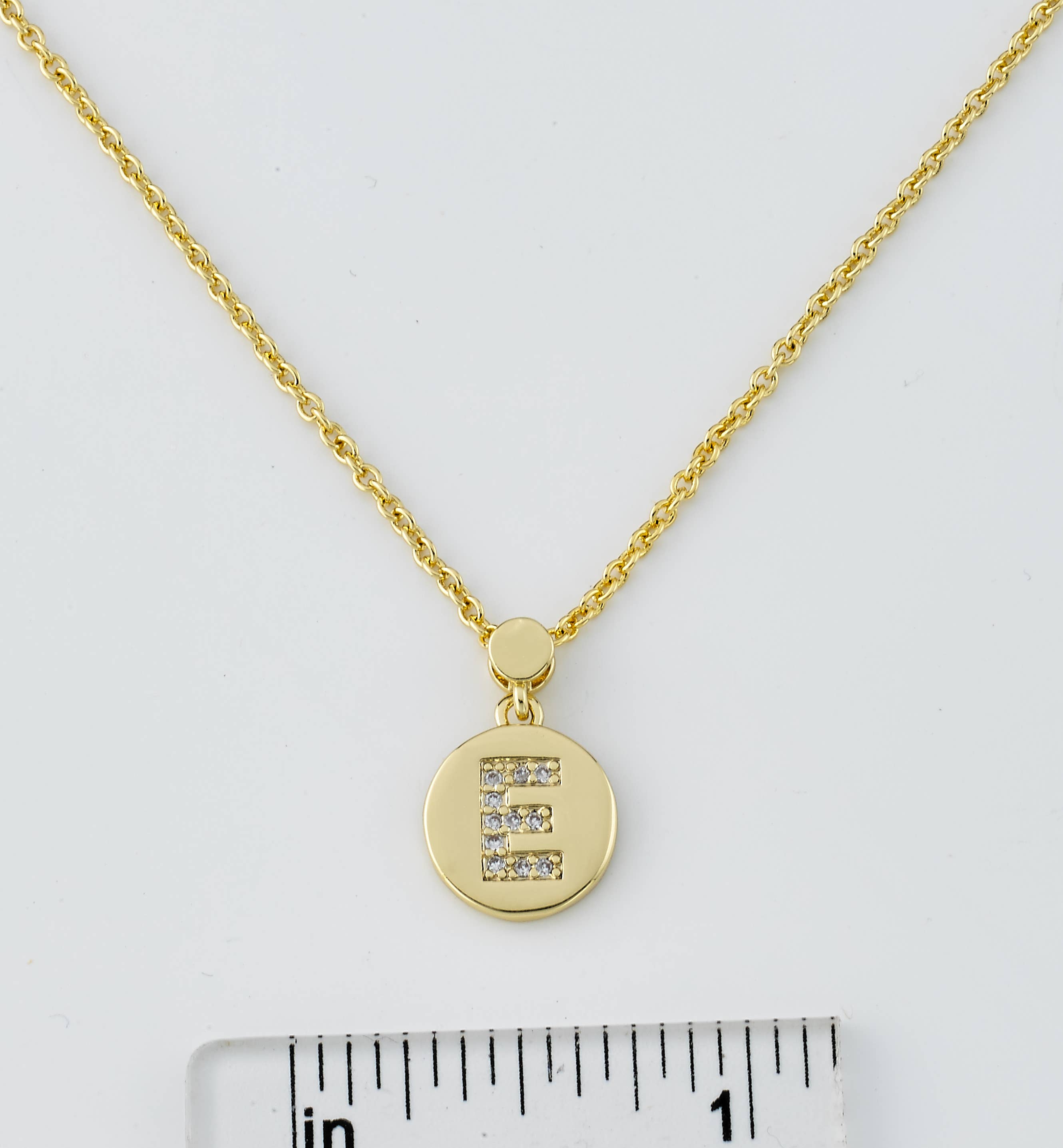 Little Miss Twin Stars - Wholesale Pendant/Charm Necklace - LMTS Classic! Initial Disc Pendant Necklace93