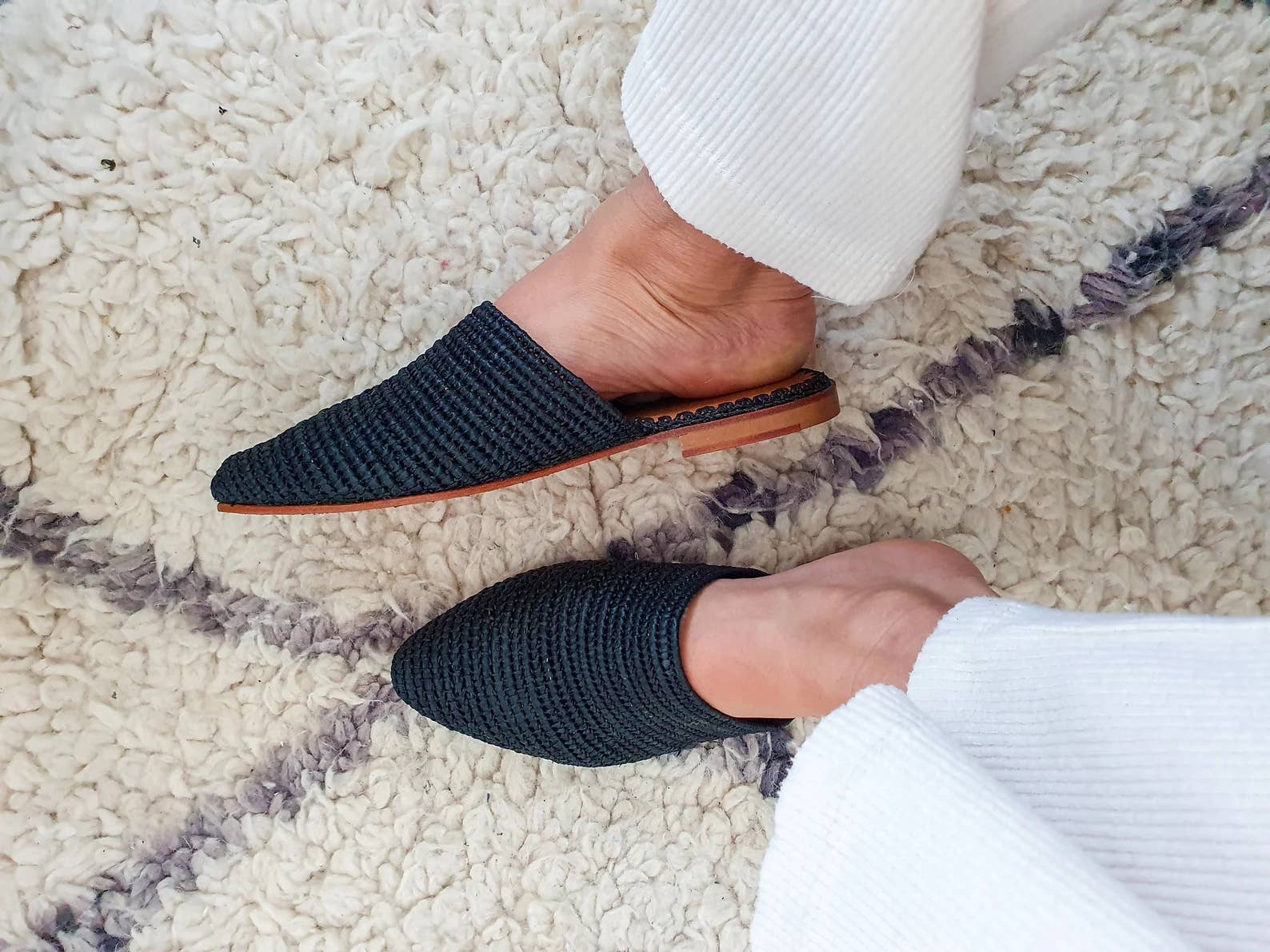 craftberber – wholesale Sandals – Women's – Raffia Sandals Handmade in Morocco, Raffia Shoes Boho Sandal