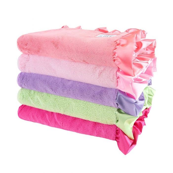 My Blankee - Venta al por mayor Manta de cama - Niños y bebés - Manta de Bebé con Volante de Satén de Lujo2