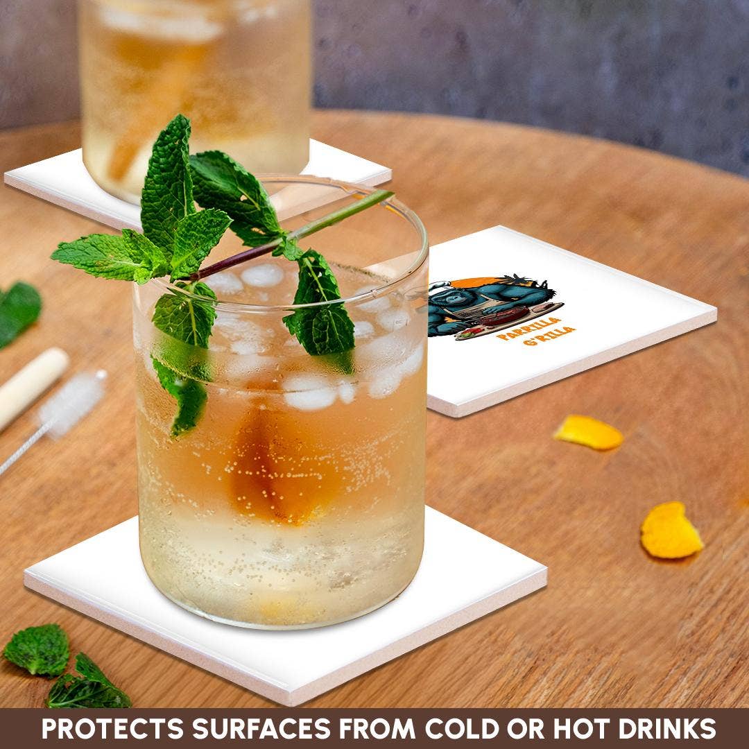 3dRose - Wholesale Coasters - 3dRose, Parrilla Grilla Master BBQ Griller Fun Pun, Coaster2