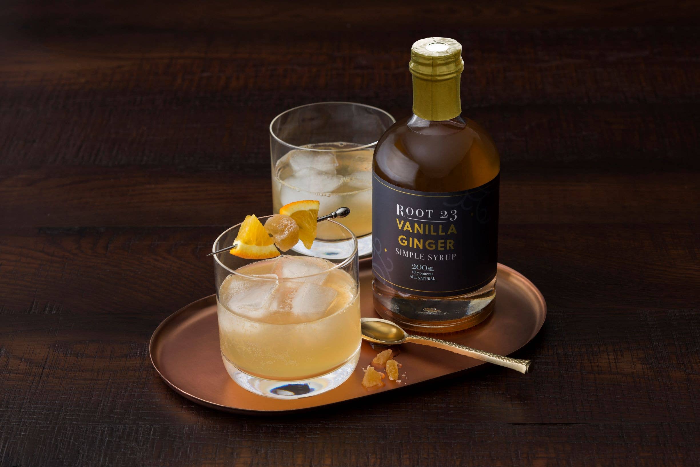 ROOT 23 - Wholesale Cocktail Mix/Syrup - Vanilla Ginger Simple Syrup2