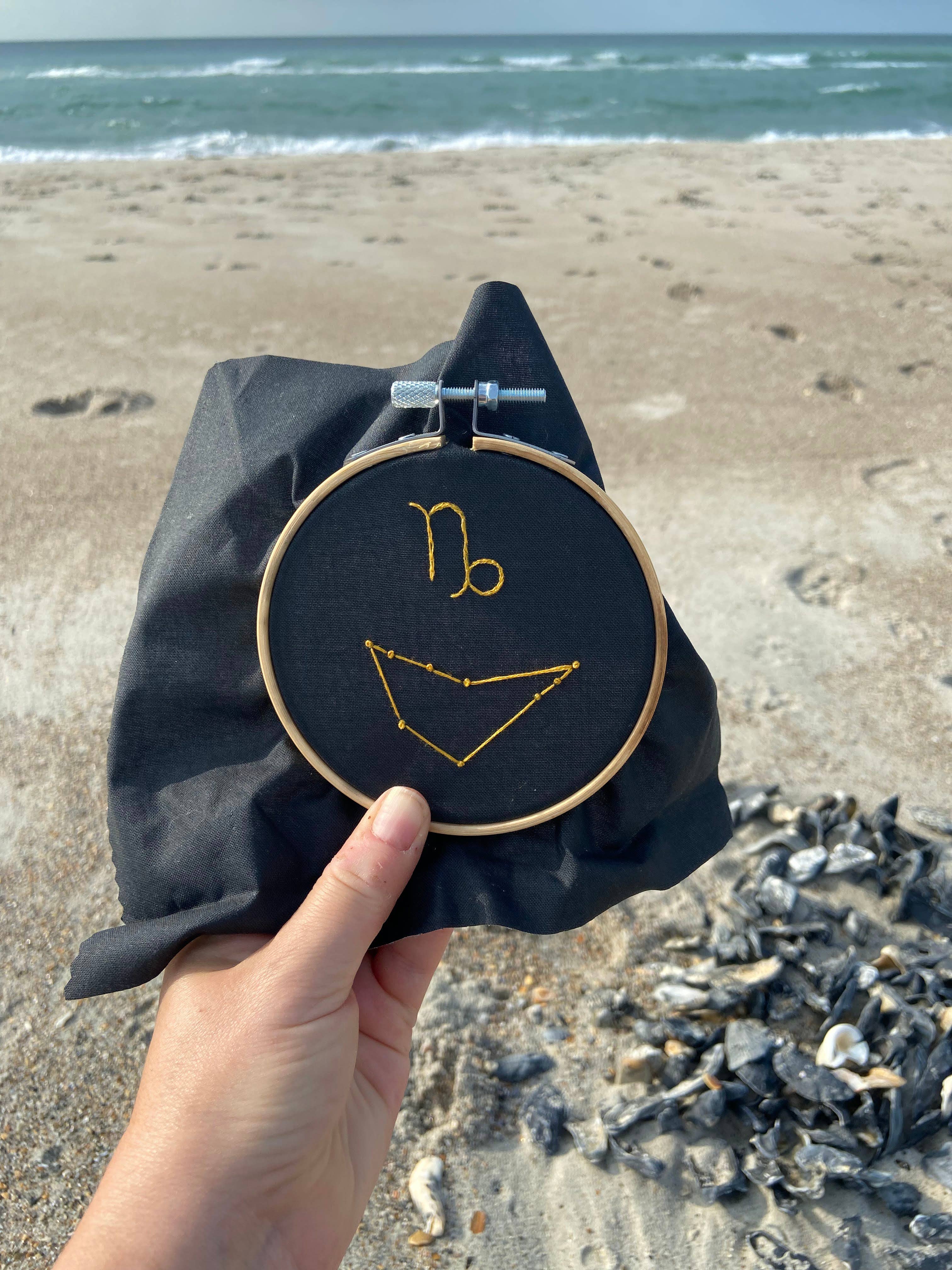 Open Coven - Wholesale Embroidery/Cross Stitch Supplies - Zodiac 4 Inch Embroidery Kit (Copy)4