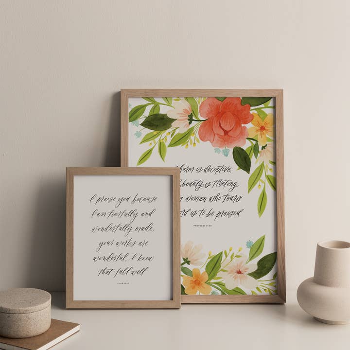 Selah Paper - Vendita all'ingrosso Stampa artistica - Stampa d'Arte di una Donna che Teme il Signore1